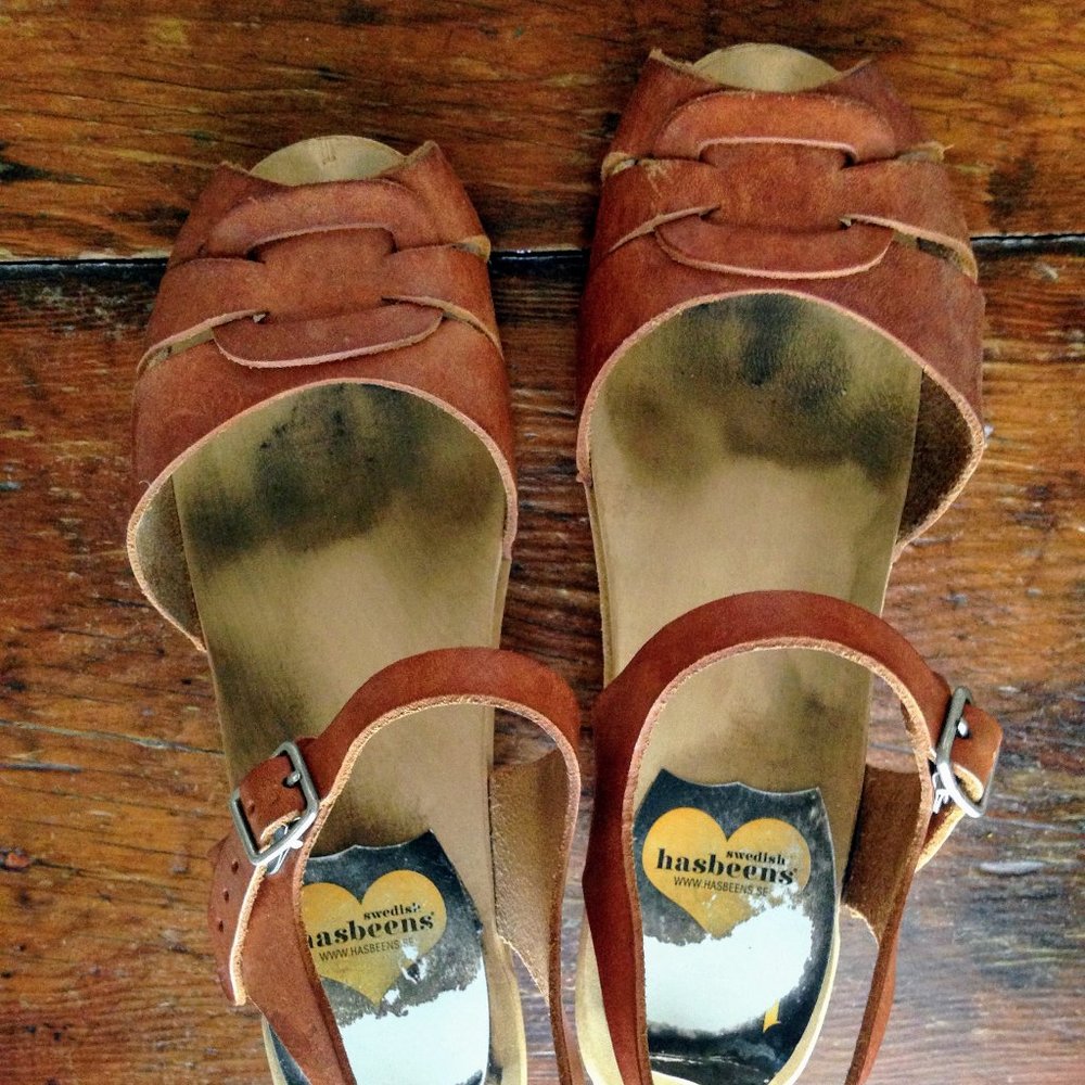 Swedish Hasbeens sandals size 37